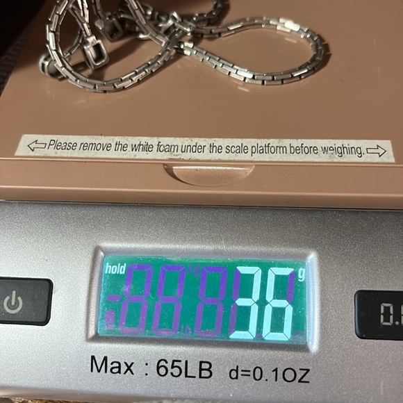 VINTAGE KC DESIGNS SILVER-TONE MOTHER OF PEARL PENDANT 17" NECKLACE - Picture 8 of 11